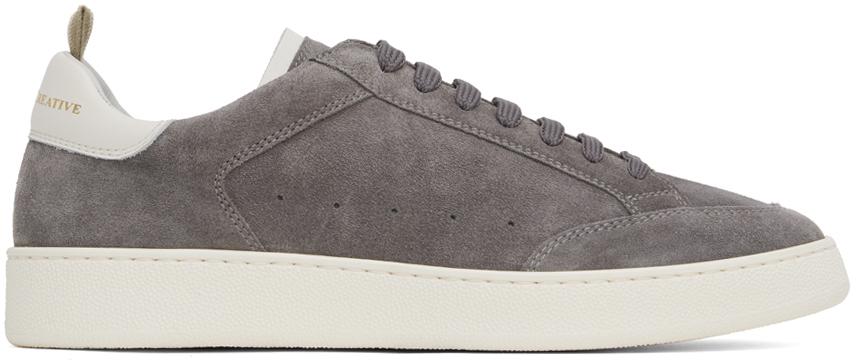 Officine Creative Gray 'The Dime 001' Sneakers