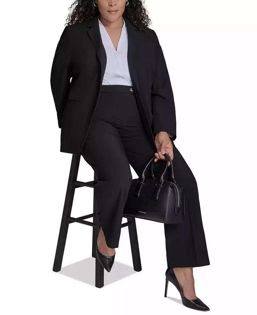 Calvin Klein Plus Size One-Button Blazer 8