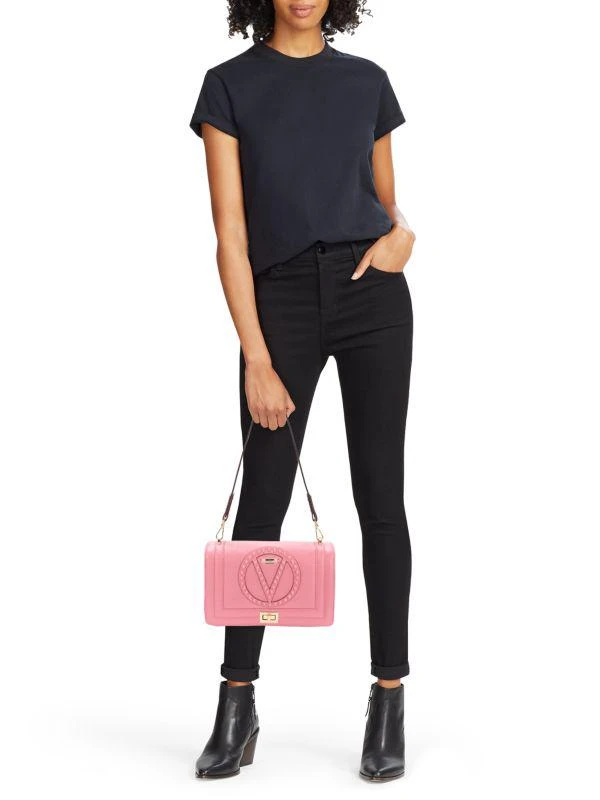 Mario Valentino Pyramid Stud Logo Shoulder Bag 2