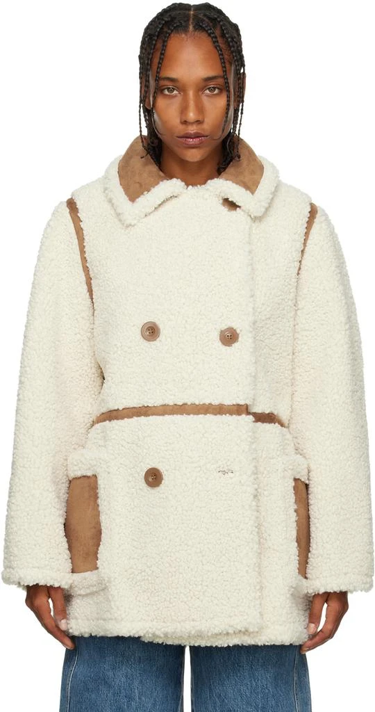 Stand Studio Off-White Chloe Faux-Shearling Jacket 1
