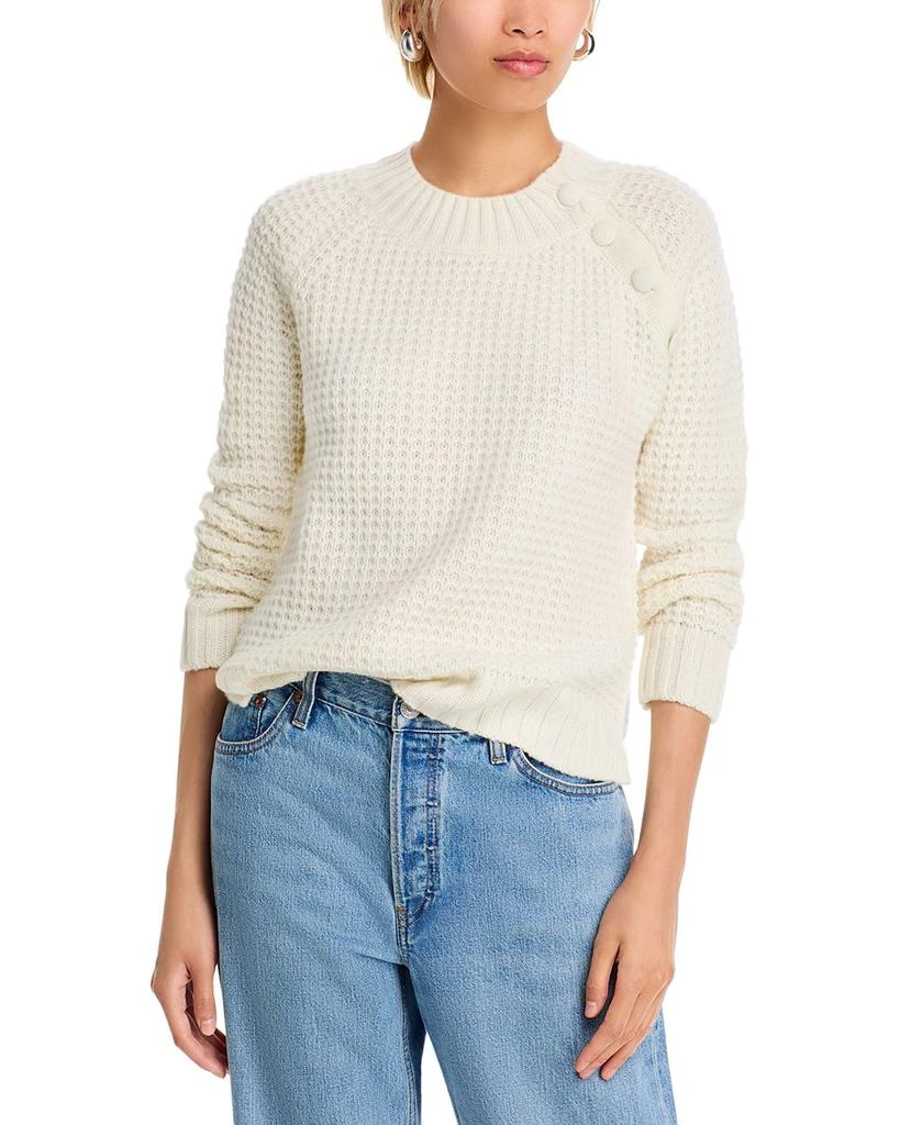 C by Bloomingdale's Cashmere Cby Bloomingdale's Cashmere Waffle Knit Sweater - Exclusive 1