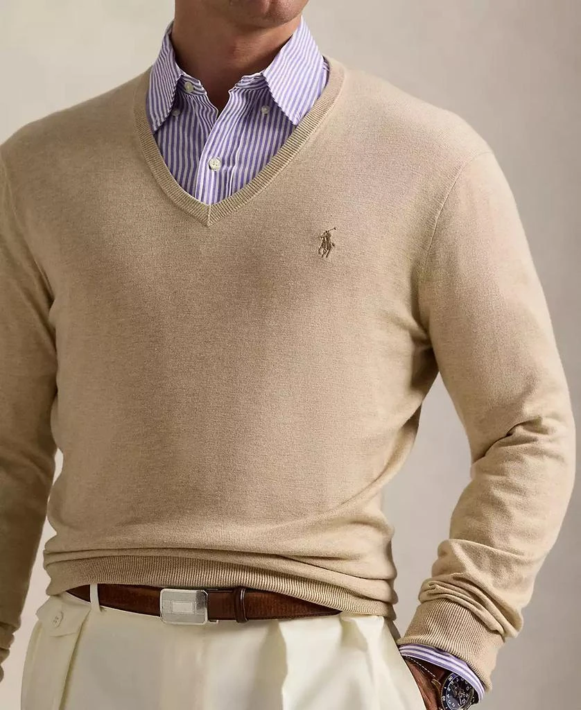 Ralph Lauren Men's Cotton V-Neck Sweater 3