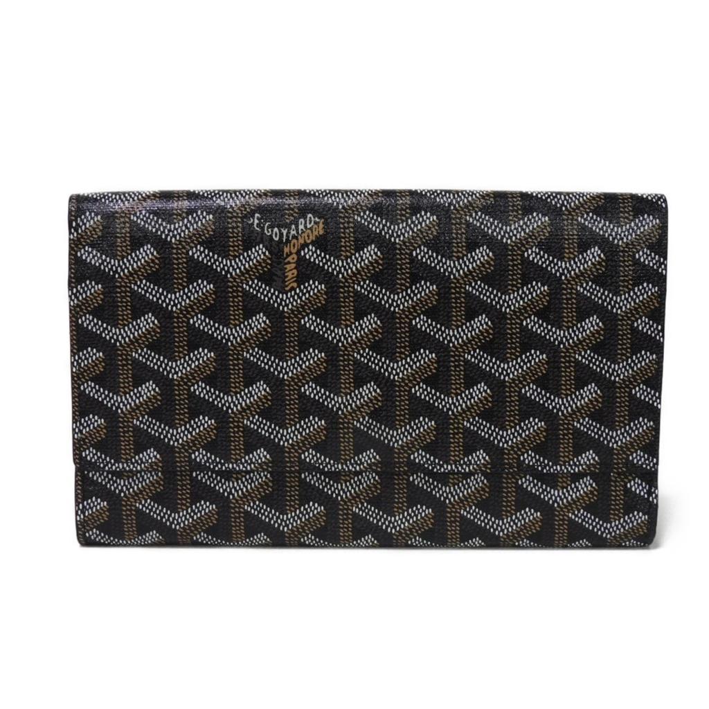 Goyard Canvas Leather Long Wallet (Bi-Fold) (Pre-Owned)