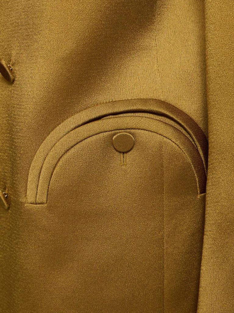 BLAZÉ MILANO Novalis Double Breast Satin Blazer 4