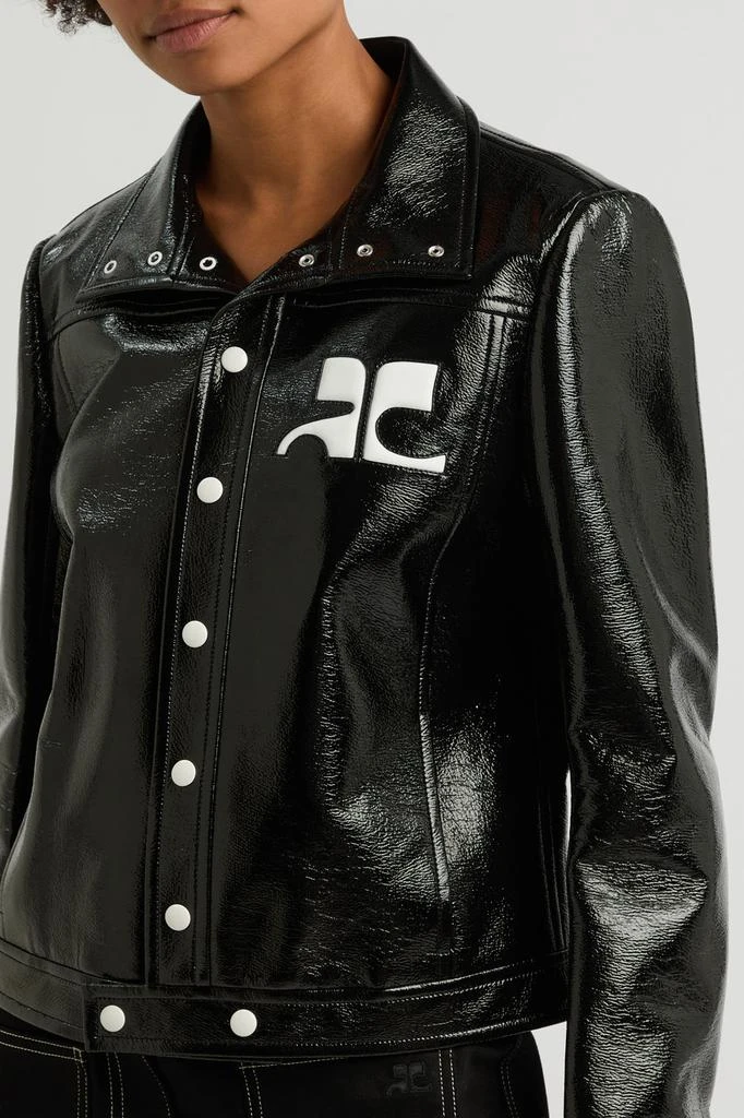 Courrèges Boxy crinkled vinyl jacket 5