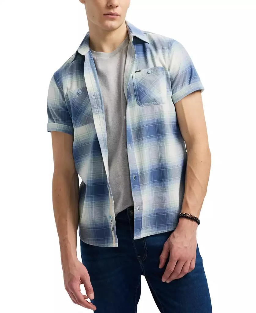 BUFFALO David Bitton Men's Sagrino Short Sleeve Plaid Button-Front Shirt 4