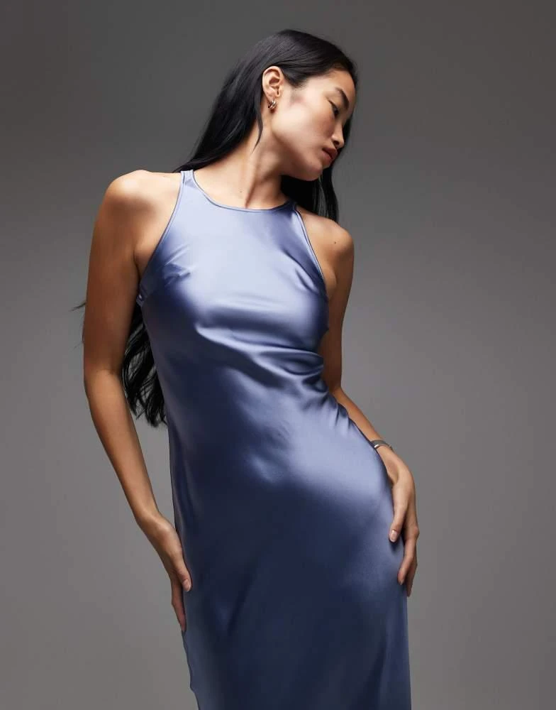 & Other Stories bias cut satin midi dress in blue  On Sale Now with Up to  20% Off | Discover Exclusive Deals & Savings at BeyondStyle  Authentic &  Other Stories