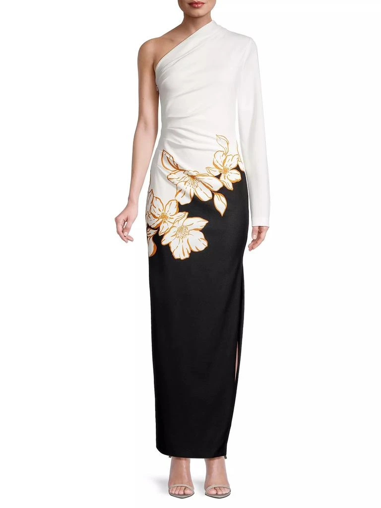 One33 Social Ruched One-Shoulder Gown 3