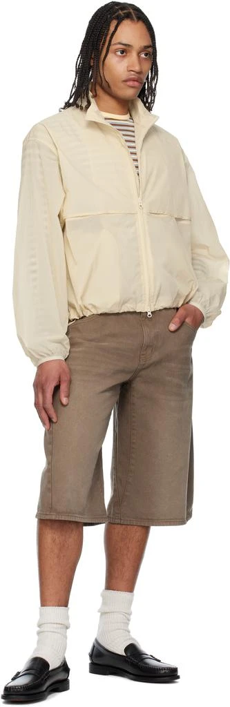 COOR Beige Pinched Layered Windbreaker Jacket 4