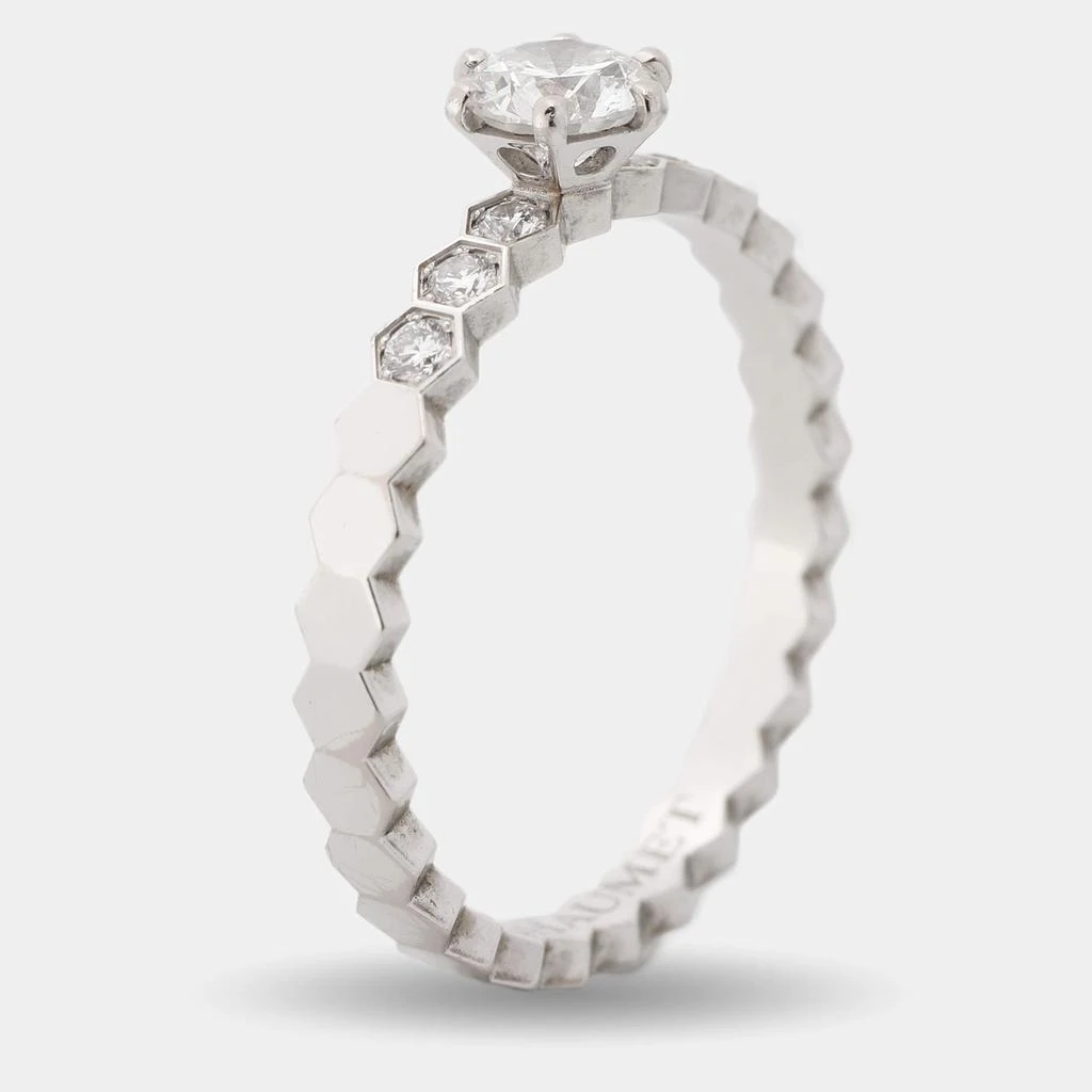 Chaumet Chaumet Bee My Love Solitaire 0.33ct Diamond 18K White Gold Ring Size 51 1