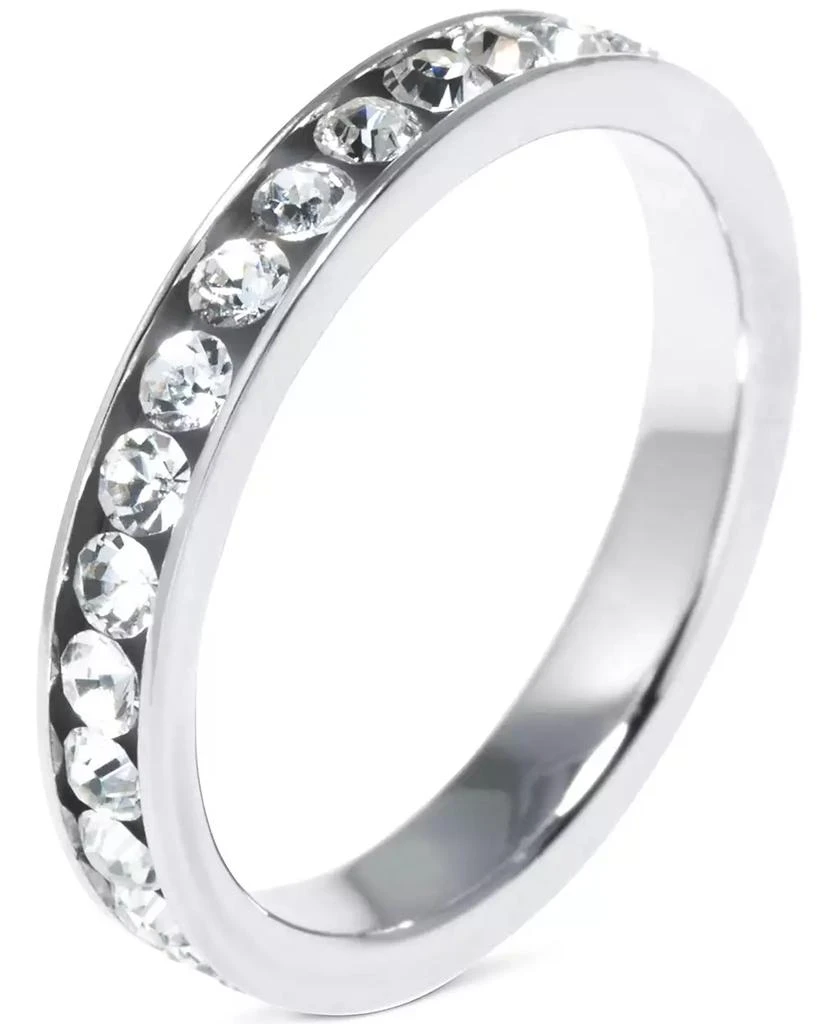 Giani Bernini Crystal Eternity Stackable Band in Sterling Silver, Created for Macy's 3