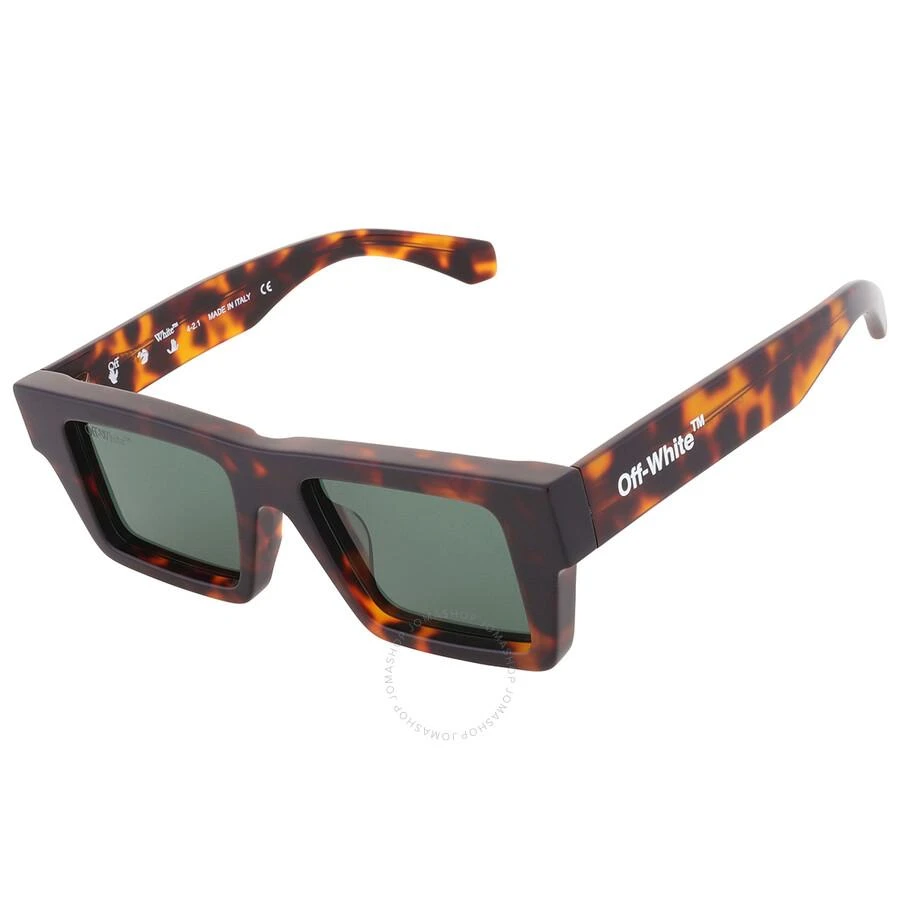 Off-White Nassau Dark Green Browline Unisex Sunglasses OERI028 6055 51 3