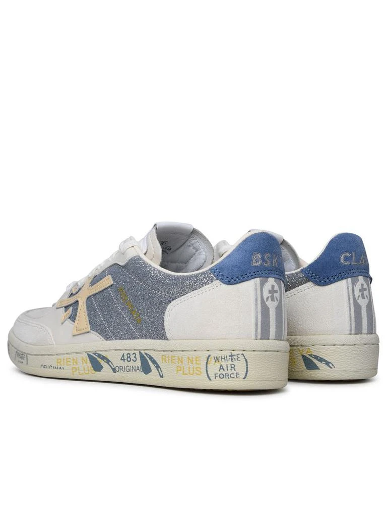 PREMIATA Premiata 'Basket Clayd' Cream Leather Blend Sneakers 4