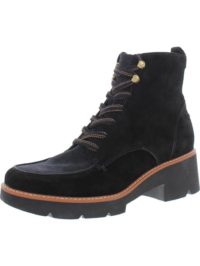 Naturalizer Dara Womens Zipper Combat Ankle Boots 6