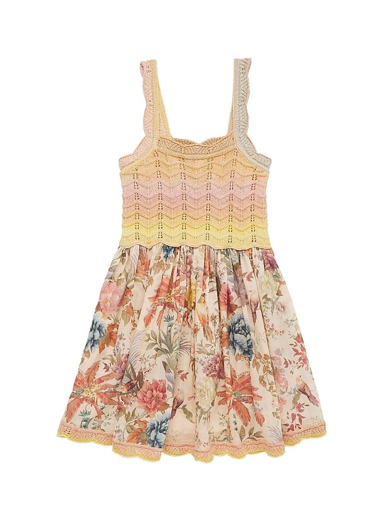 Baby Girl's, Little Girl's & Girl's Tallow Floral Knit Dress  On Sale Now  with Up to 50% Off | Discover Exclusive Deals & Savings at BeyondStyle   Authentic Zimmermann 10|girls|Girls|dresses|kids with