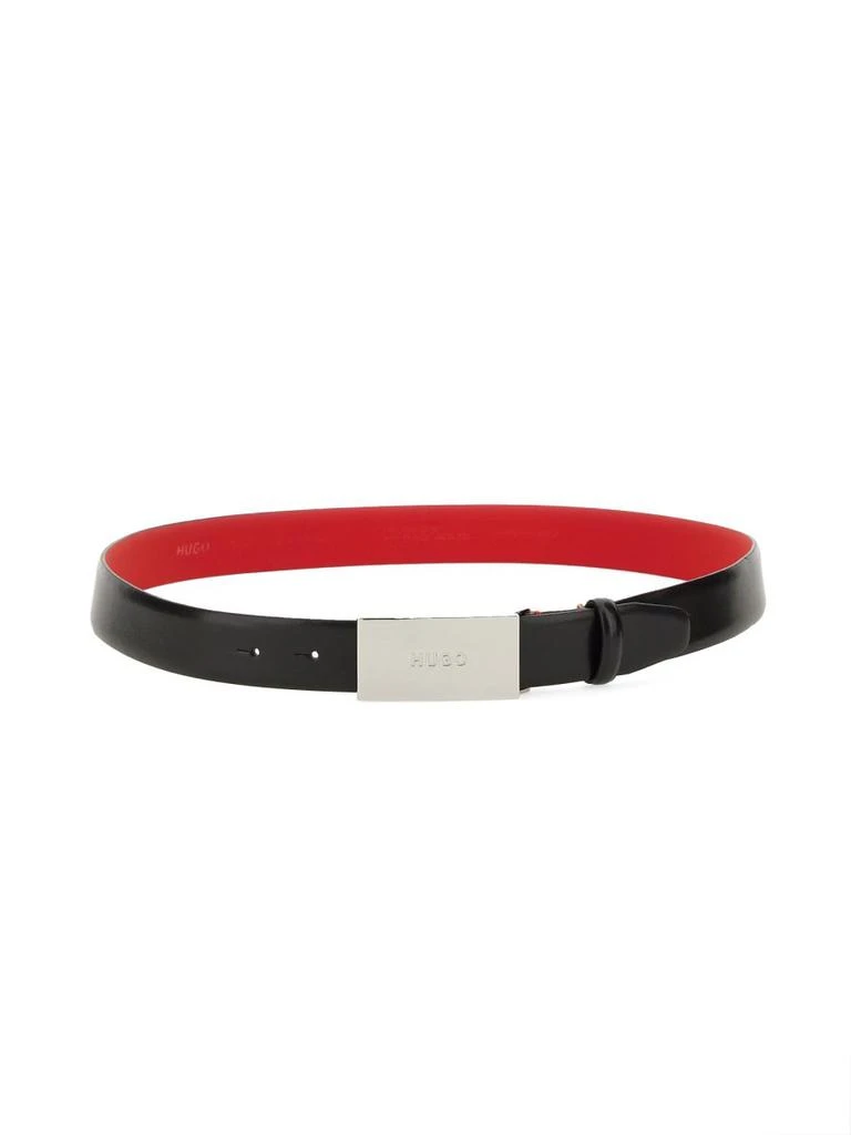 Hugo Boss Hugo Boss Logo Engraved Buckle-Fastened Belt 1
