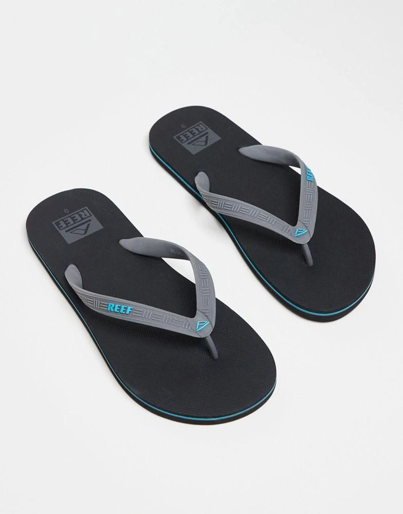 Reef Reef Seaside flip flops in grey 1