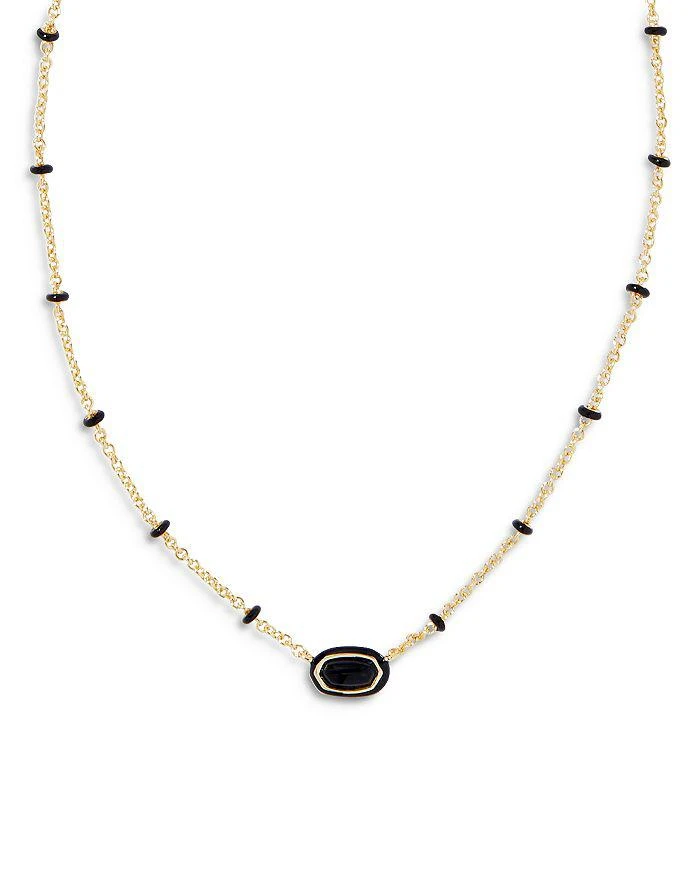 Kendra Scott Mini Elisa Adjustable Framed Pendant Necklace, 15"-19"   1