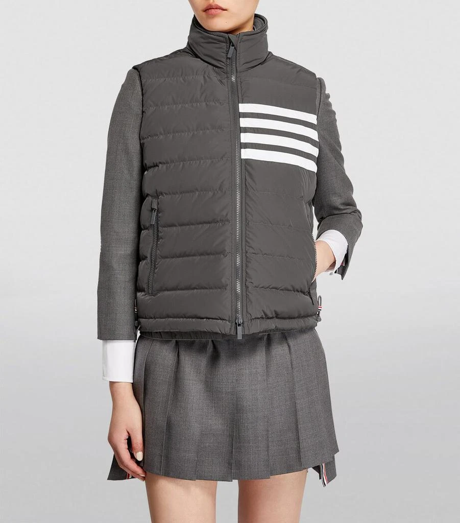 Thom Browne 4-Bar Stripe Down-Filled Gilet 3