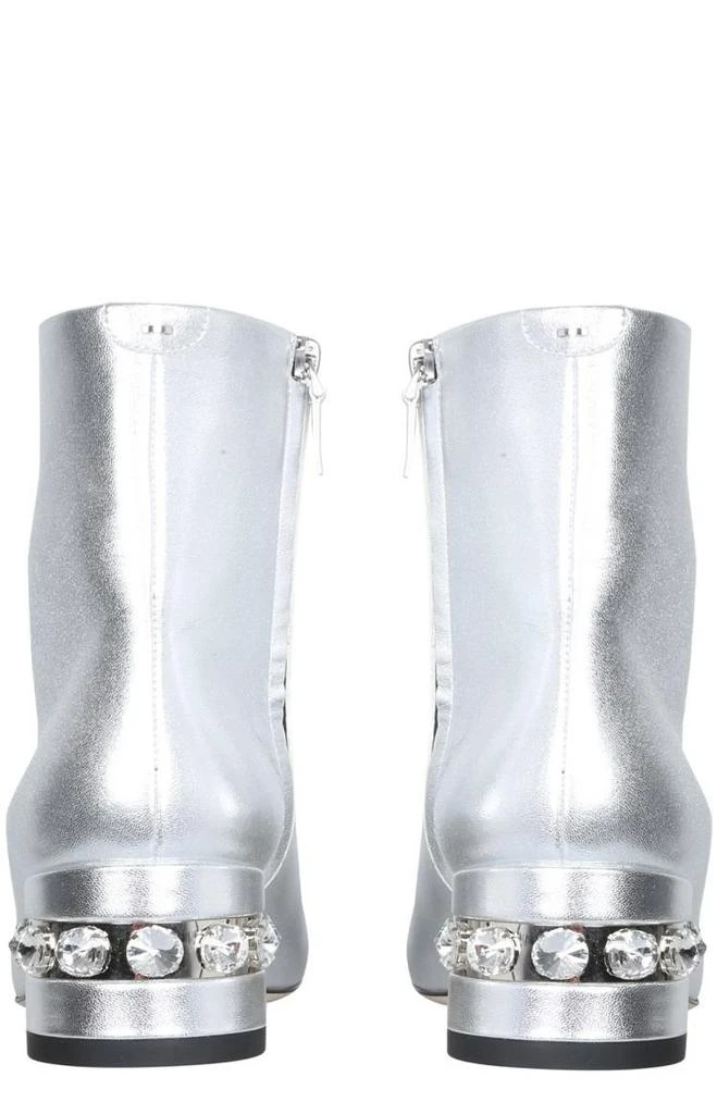 Nicholas Kirkwood Nicholas Kirkwood Round Toe Crystal-Embellished Ankle Boots 2