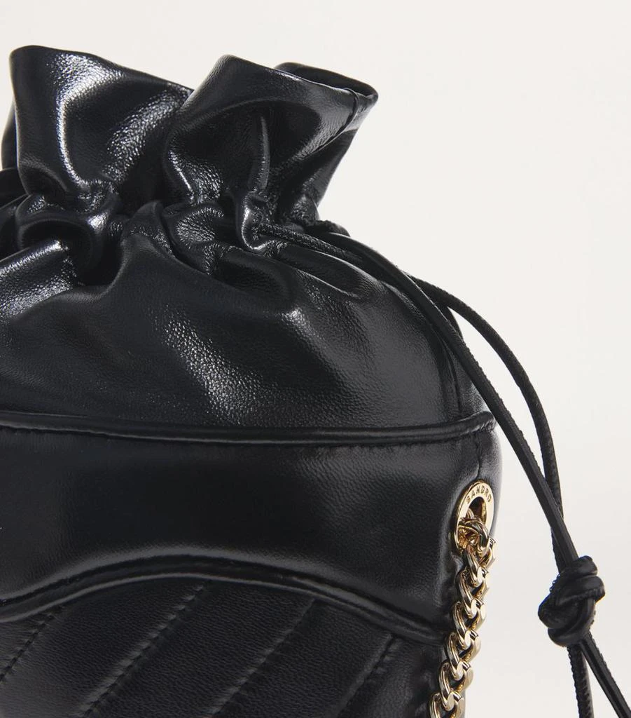 SANDRO Leather Le Bonbon Bucket Bag 4