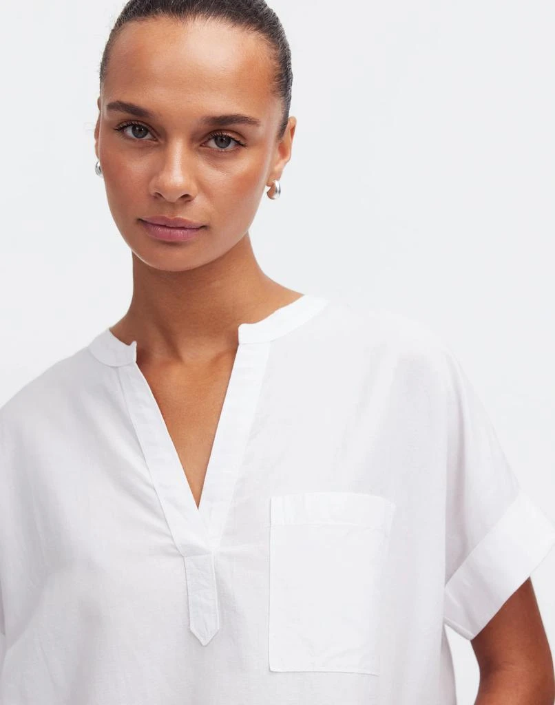 Madewell Lakeline Popover Shirttail Top 5