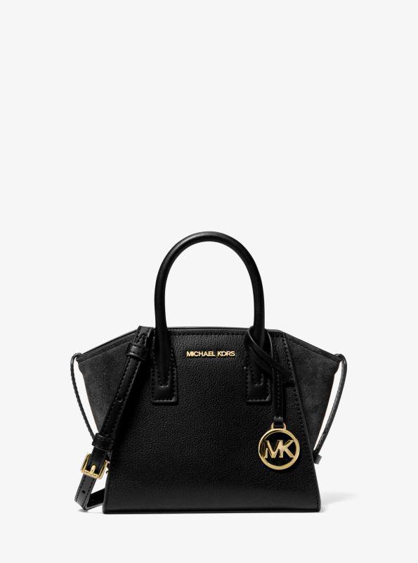 Michael Kors Avril Extra-Small Leather and Suede Satchel