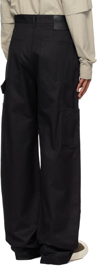 Rick Owens Black Porterville Double Knee Geth Cut Jeans