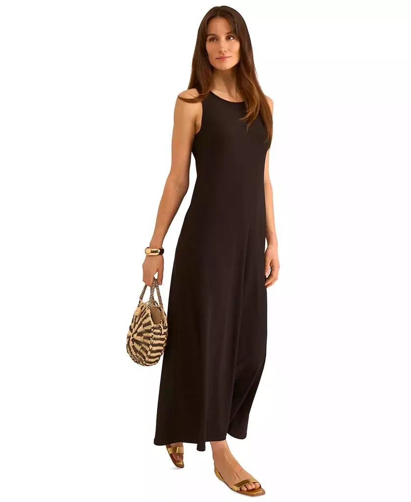 Vince Camuto Women's Sleeveless Keyhole-Back Crewneck Maxi Dress 3