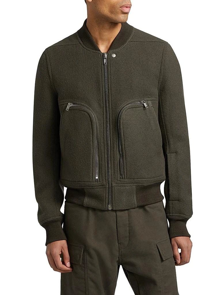 Rick Owens Bauhaus Flight Wool Bomber Jacket 3