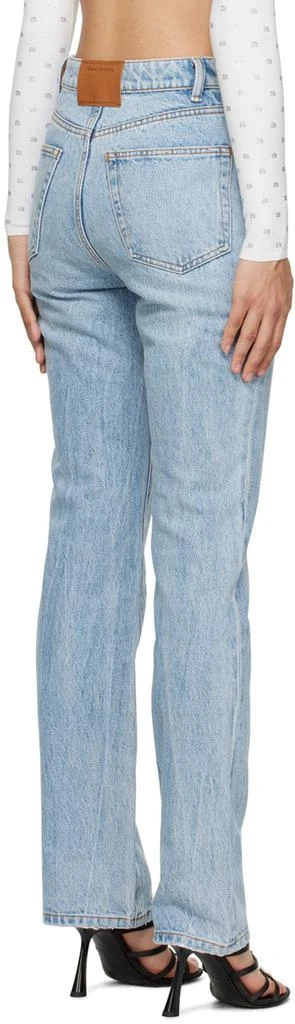 Alexander Wang Blue Fly High-Rise Slimstacked Jeans 3