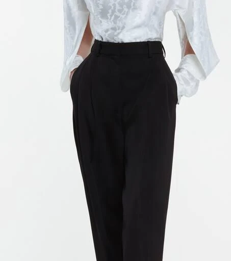 Stella McCartney High-rise straight wool pants 4