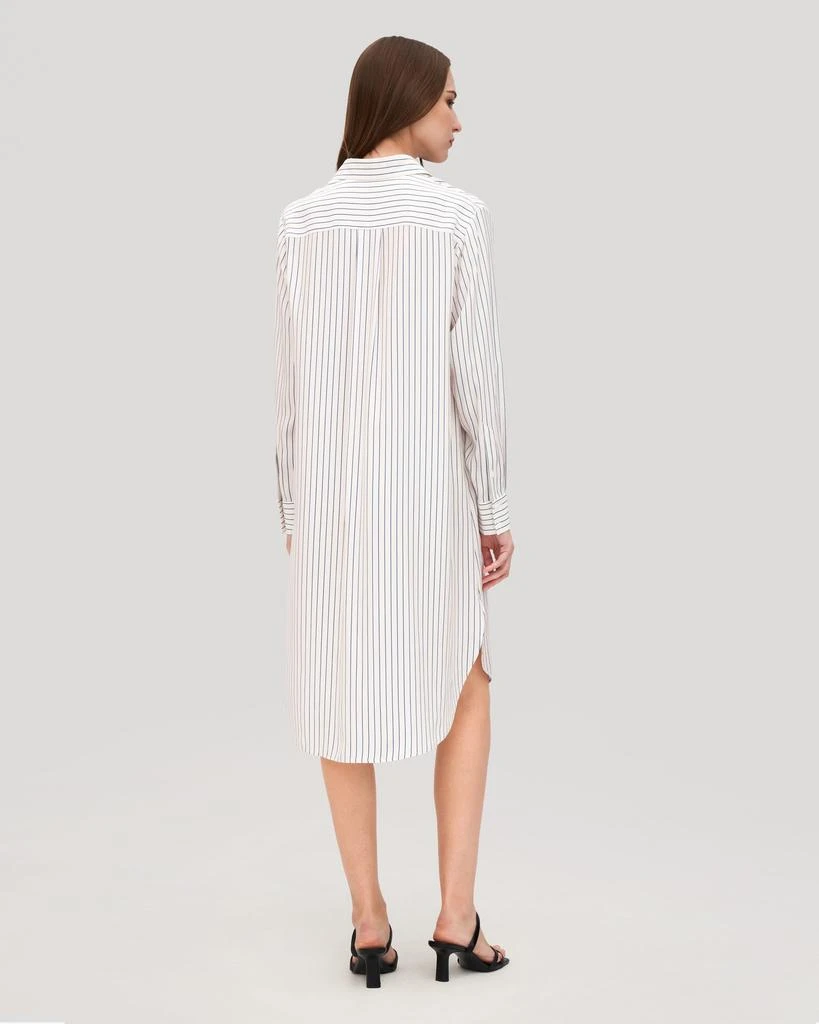 LILYSILK Pinstriped Freesia Shirt Dress for Women 2