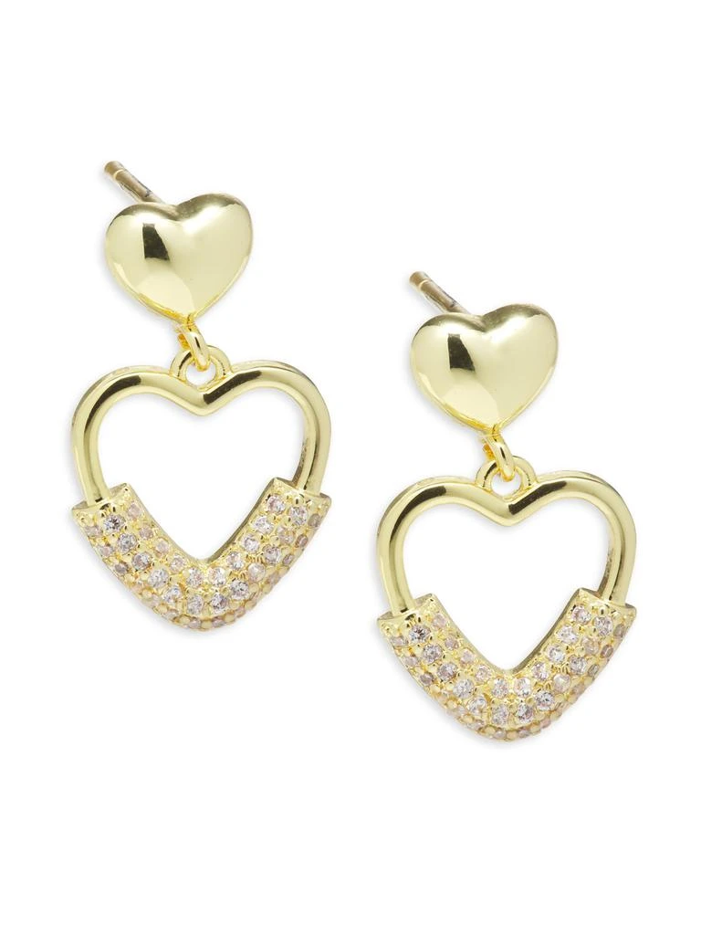 AREA Starlight Pave 14K Gold Dipped 
Cubic Zirconia Earrings