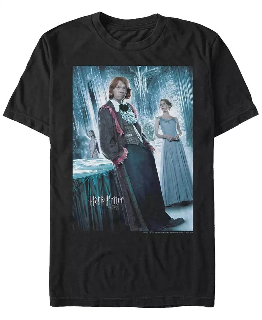 FIFTH SUN Harry Potter Men's Goblet of Fire Ron Weasley Yule Ball Poster Short Sleeve T-Shirt 1
