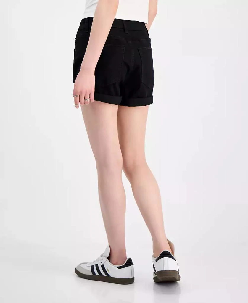 Indigo Rein Juniors' Exposed-Button High Rise Destructed Shorts 4