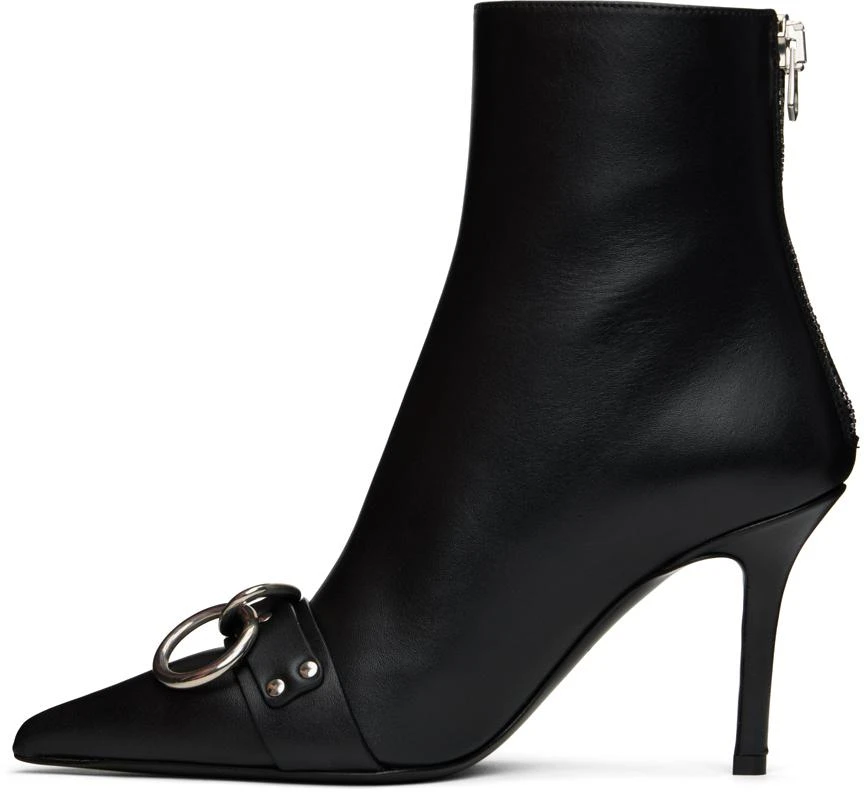 R13 Black Sid Heeled Harness Boots 3