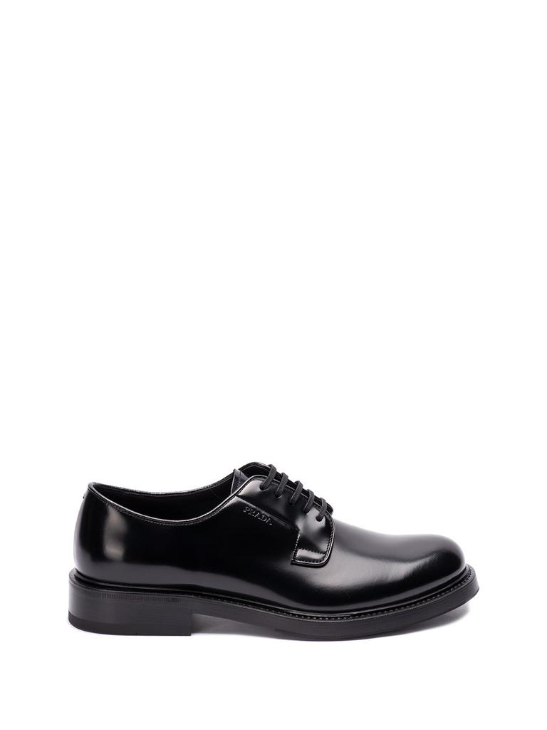 Prada Prada Brushed Leather Lace-Ups