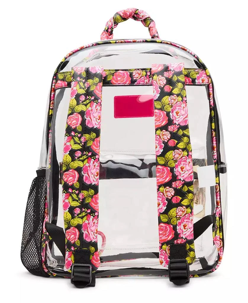 Betsey Johnson Wild Child Clear Large Backpack with Pouch 4