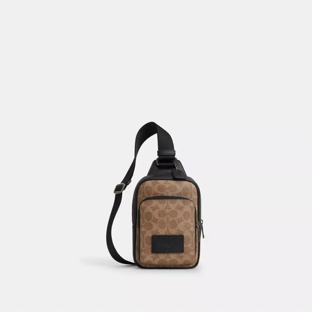 Coach Racer Sling Pack In Signature Canvas 1