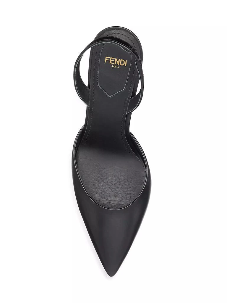 Fendi Fendi First Leather Slingback Pumps 5