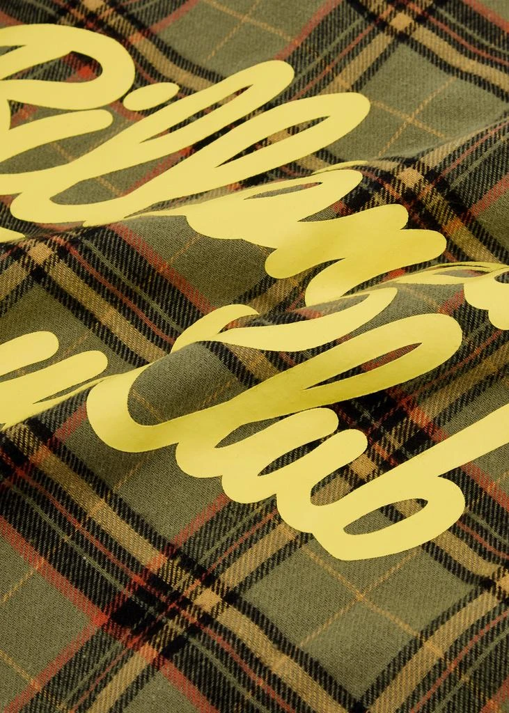 Billionaire Boys Club Logo checked flannel shirt  5