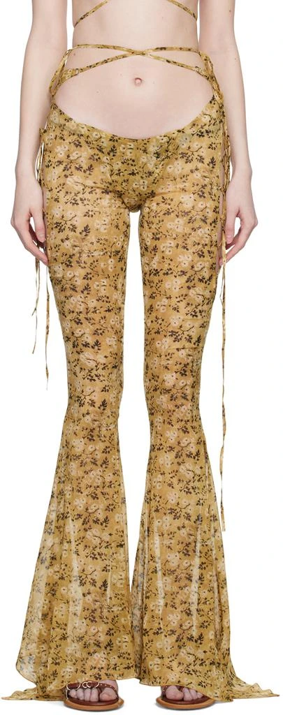 KNWLS Beige Glimmer Trousers 1