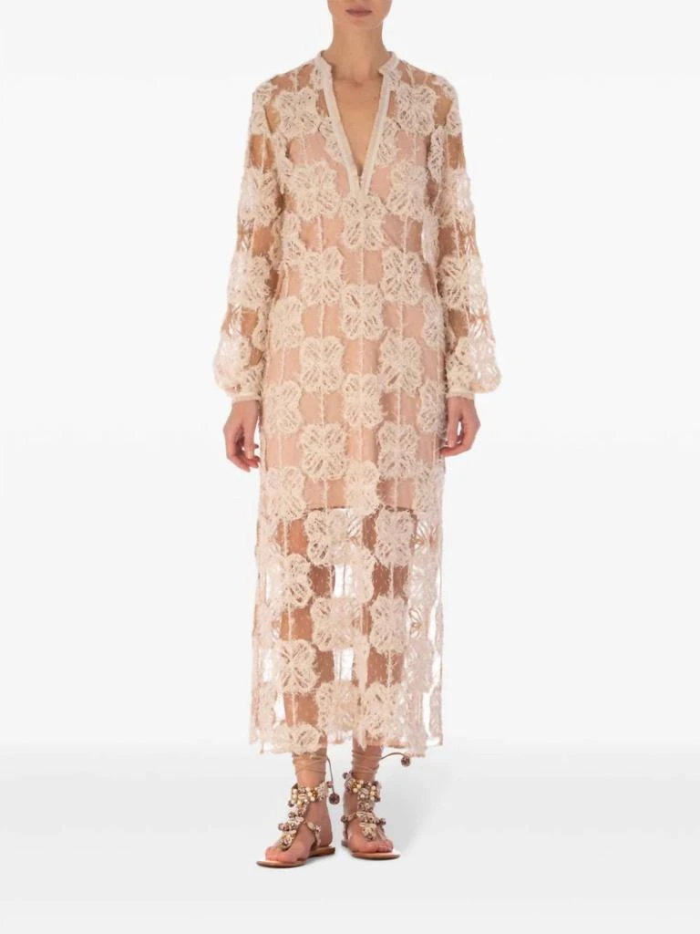 Silvia Tcherassi Silvia Tcherassi - Mayfair Floral-Appliqué Tunic Dress 1