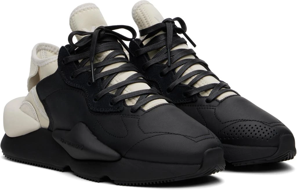 Y-3 Off-White & Black Kaiwa Sneakers 4