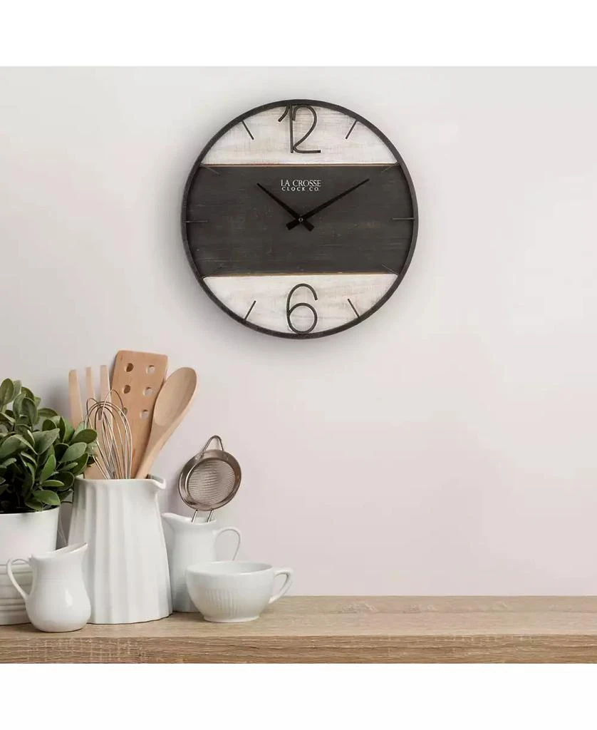 La Crosse Technology La Crosse Clock 16" Ironwood Wall Clock 3
