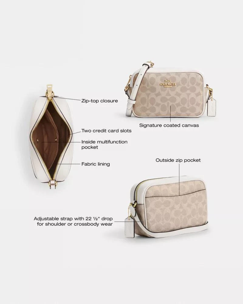 Coach Mini Jamie Camera Bag In Signature Canvas 7