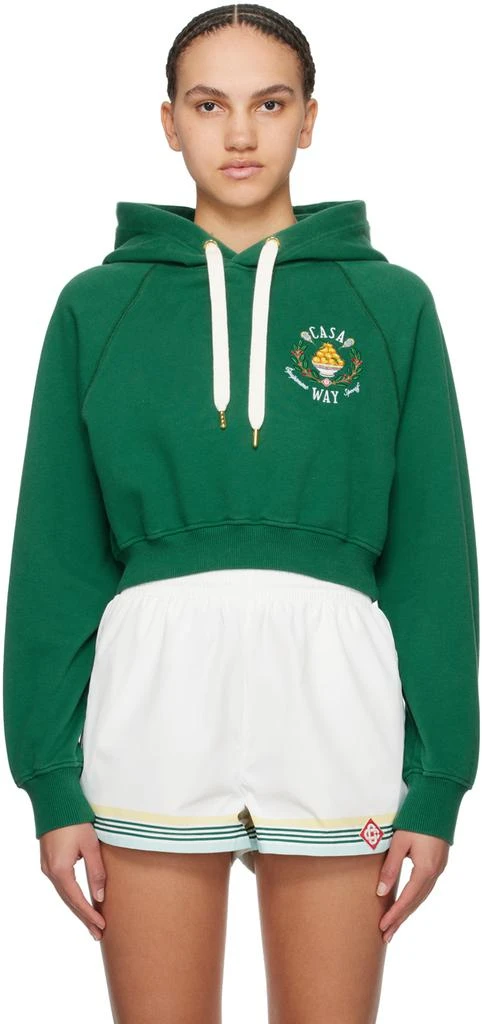 Casablanca Green 'Casa Way' Hoodie 1