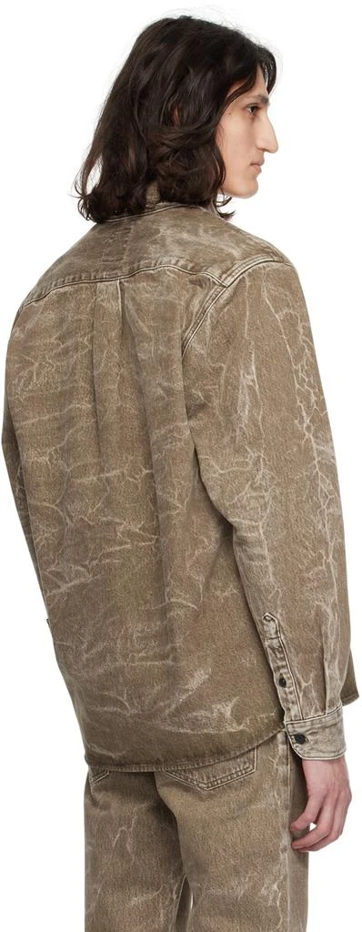 Hugo Boss Khaki Button Denim Shirt 3