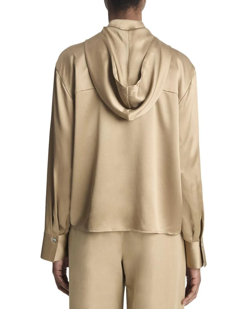 Vince Hooded Button-Down Silk Shirt 2